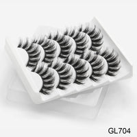 Thumbnail for 5Pairs 3D Mink Lashes False Eyelashes Natural/Thick Long Eye