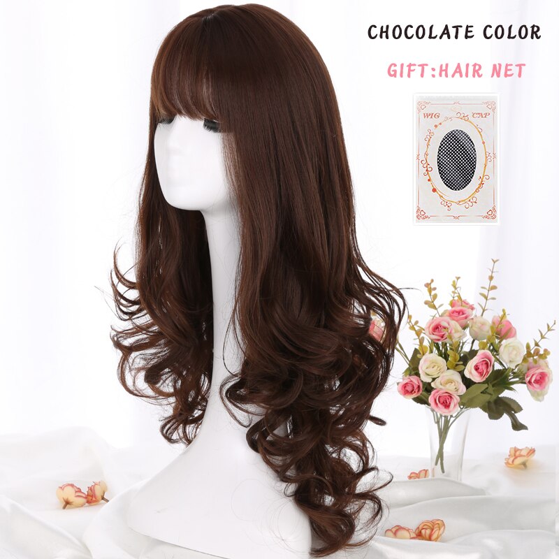 Curly Big WaveBangs Black / Brown