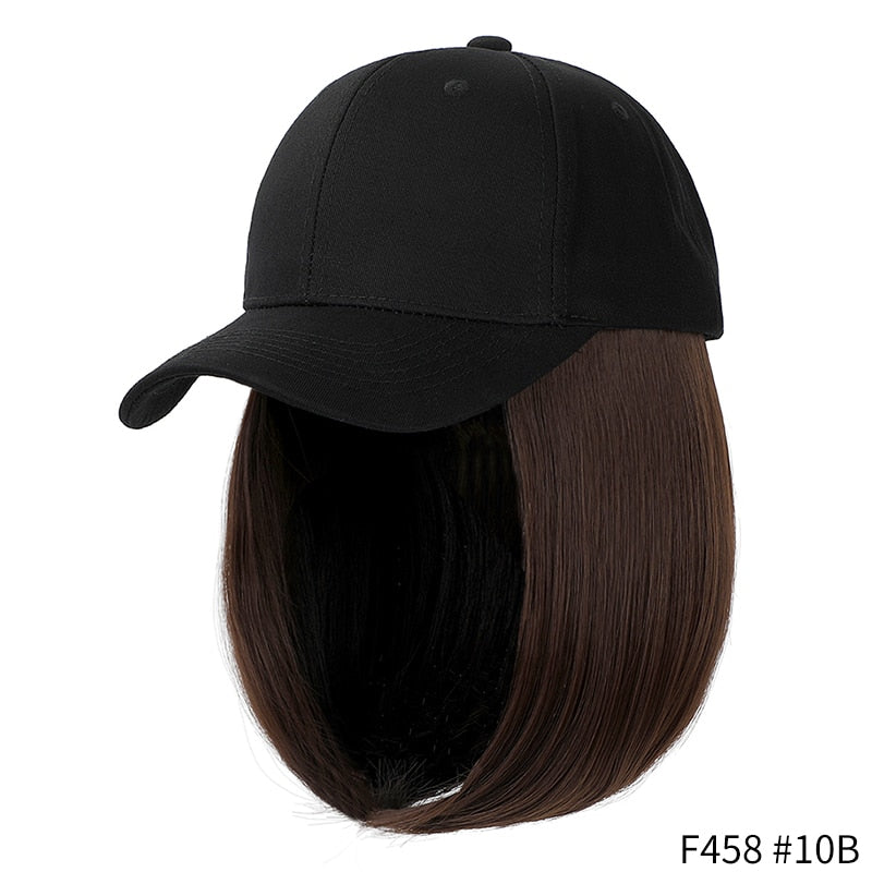 Short Wavy Baseball  Hat Wigs