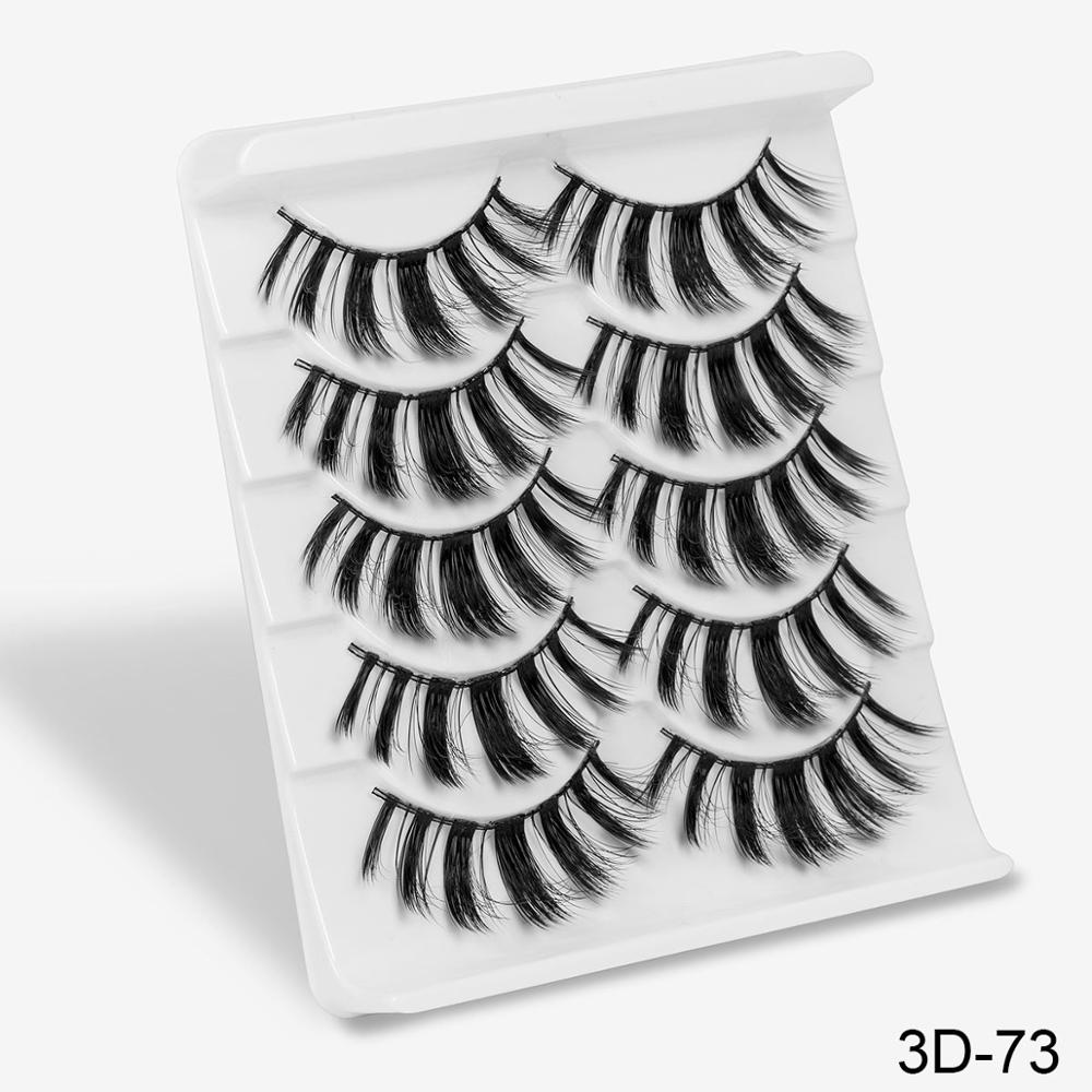 5Pairs 3D Mink Lashes False Eyelashes Natural/Thick Long Eye