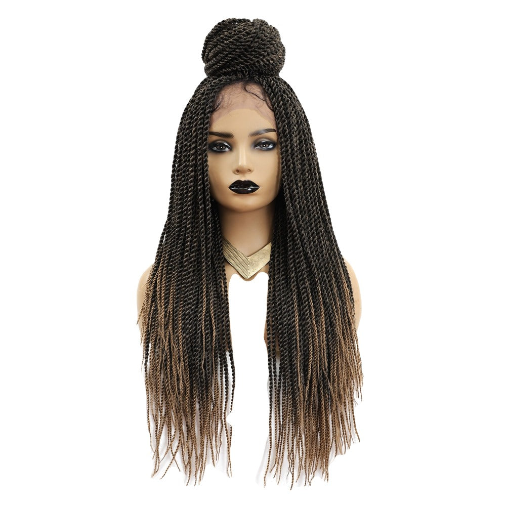 Senegalese Twist Braiding Hair Ombre Braided Wig