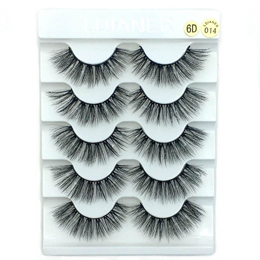 8 Pairs 3D Mink False Eyelashes Natural Wispy Fluffy Dramatic Volume