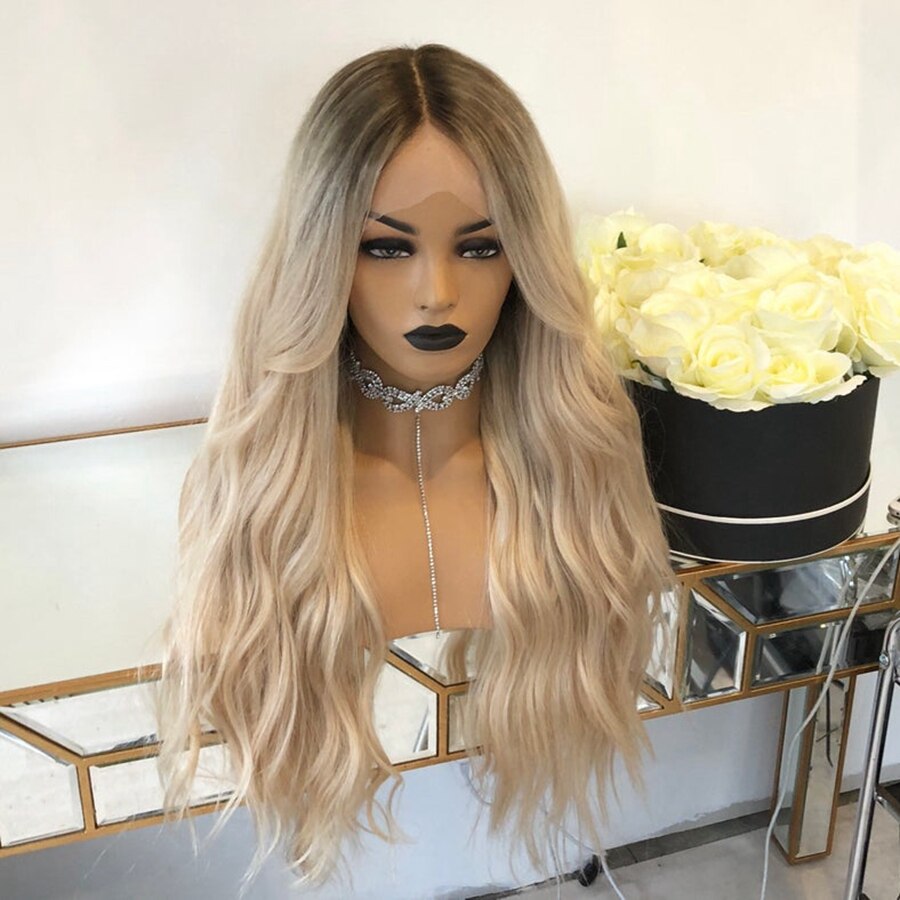 Ombre Blonde 13x6 Lace Front Wig Pre Plucked Brazilian