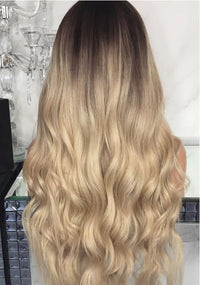 Thumbnail for Ombre Light Blonde Human Hair Pre -plucked Hair