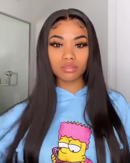 30 Inch Bone Straight Lace Front Wig