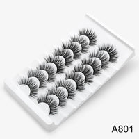 Thumbnail for 5/8 Pairs 3D Mink Lashes Natural False Eyelashes