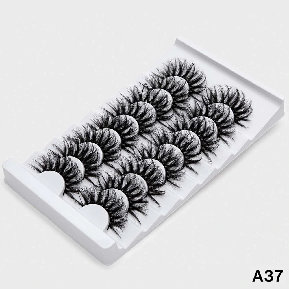 5/8 Pairs 3D Mink Lashes Natural False Eyelashes