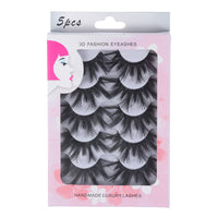 Thumbnail for 5Pairs/Set Faux Mink Hair False Eyelashes Wispy Criss