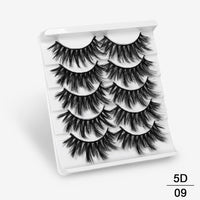 Thumbnail for 5Pairs 3D Mink Lashes False Eyelashes Natural/Thick Long Eye