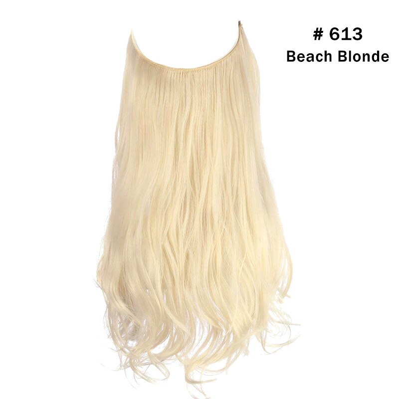 12"14" 16" 18"  Hair Extensions No Clip in Ombre Blonde Black Pink Synthetic