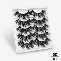 Thumbnail for 5Pairs 3D Mink Lashes False Eyelashes Natural/Thick Long Eye