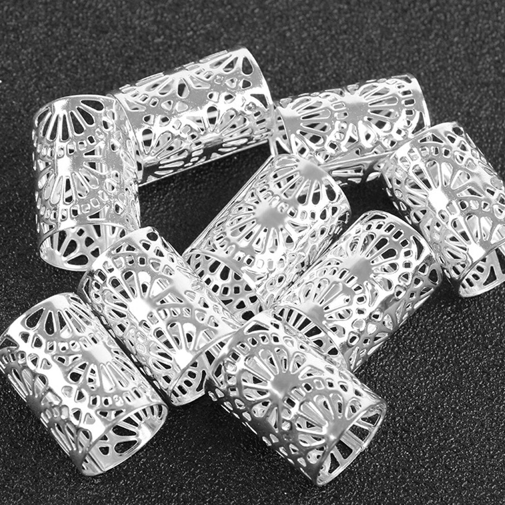 10pcs Adjustable Clip  Mini Braid Hair Extension Ring