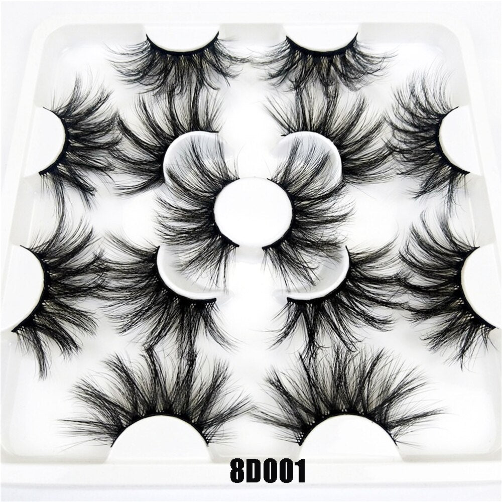 3D Mink False Eyelashes Dramatic Long Wispies