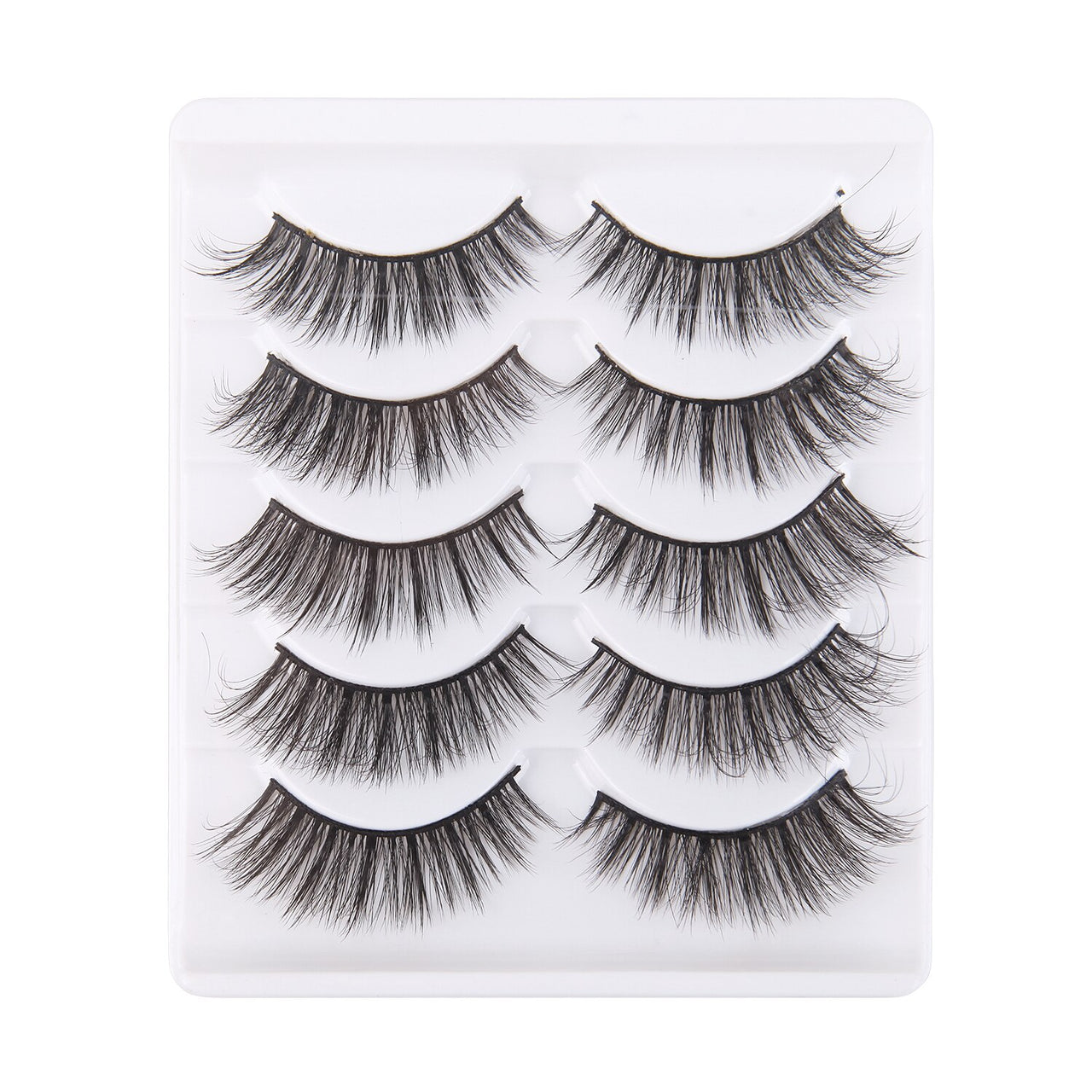 5 Pairs Handmade Eyelashes 3D Soft Mink Hair False Lashes