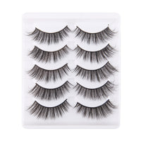 Thumbnail for 5 Pairs Handmade Eyelashes 3D Soft Mink Hair False Lashes