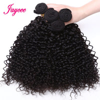 Thumbnail for 18 inches Malaysian Curly Hair With Closure Wet and Wavy Human Hair Bundles