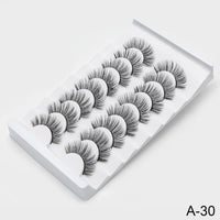 Thumbnail for 5/8 Pairs 3D Mink Lashes Natural False Eyelashes