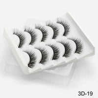 Thumbnail for 5Pairs 3D Mink Lashes False Eyelashes Natural/Thick Long Eye