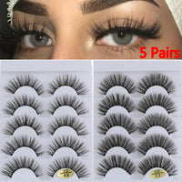 Thumbnail for 5 Pairs 3D Faux Mink Hair  Wispies Fluffies Drama