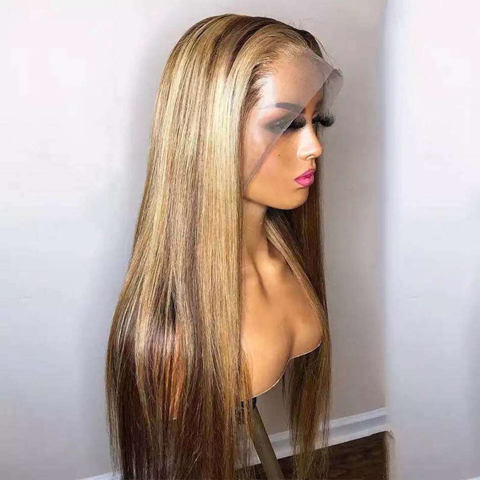 Brazilian Highlight Honey Blonde 4x4 Silk Base  Human Hair Wig