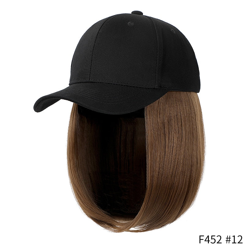 Short Wavy Baseball  Hat Wigs