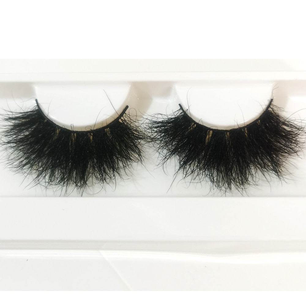 Mink Eyelashes 25mm Lashes Fluffy 3d Mink Lashes