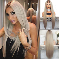 Thumbnail for 613 Wavy Ombre Platinum Wig  Human Hair Wigs Pre Plucked