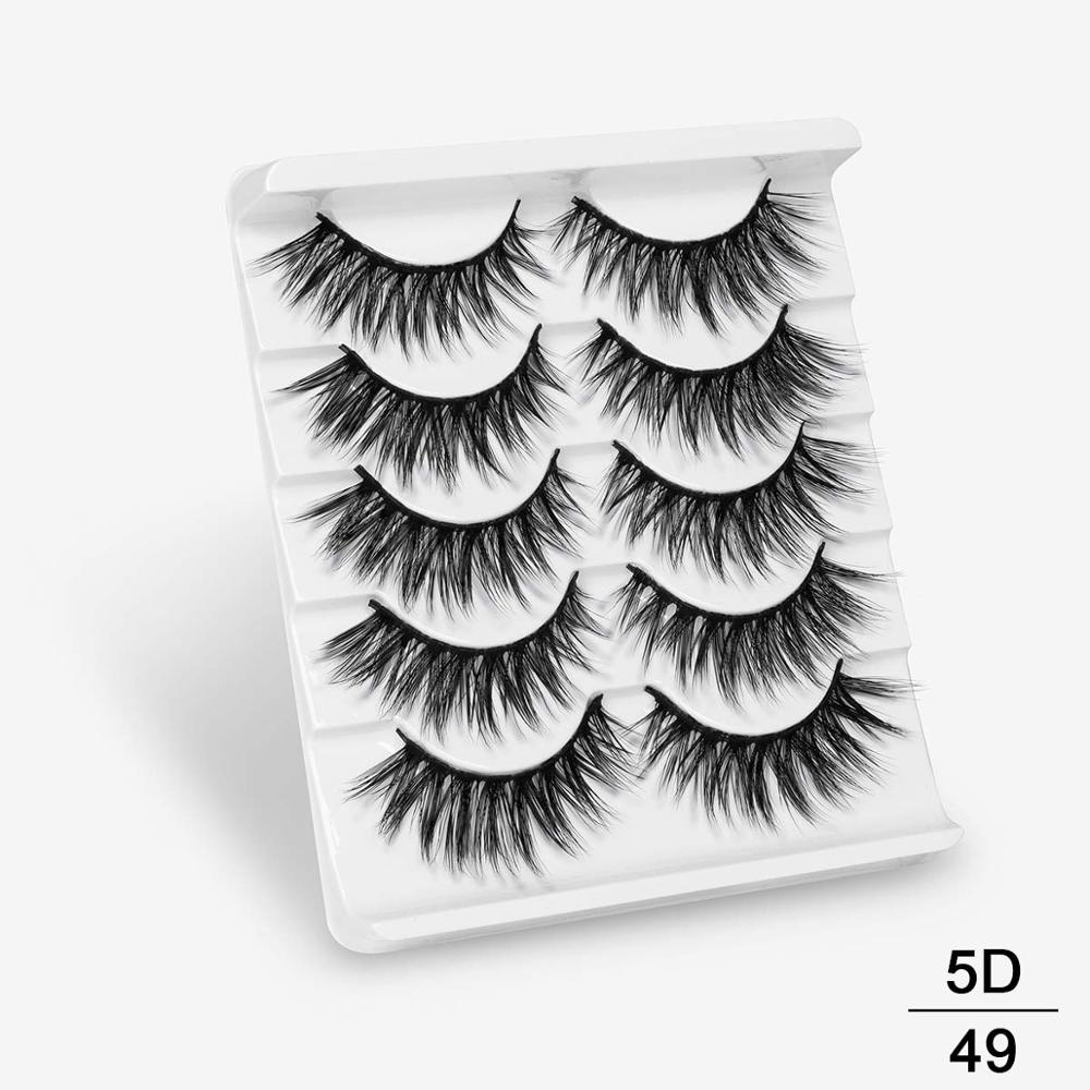 5Pairs 3D Mink Lashes False Eyelashes Natural/Thick Long Eye