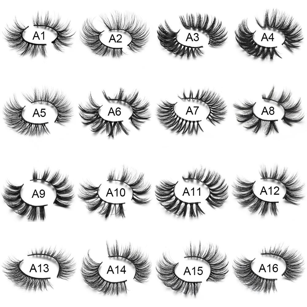 5/8 Pairs 3D Mink Lashes Natural False Eyelashes