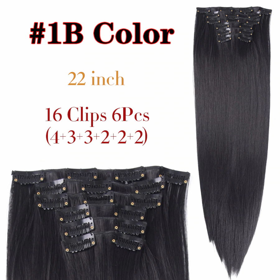 6Pcs/Set 22" Hairpieces