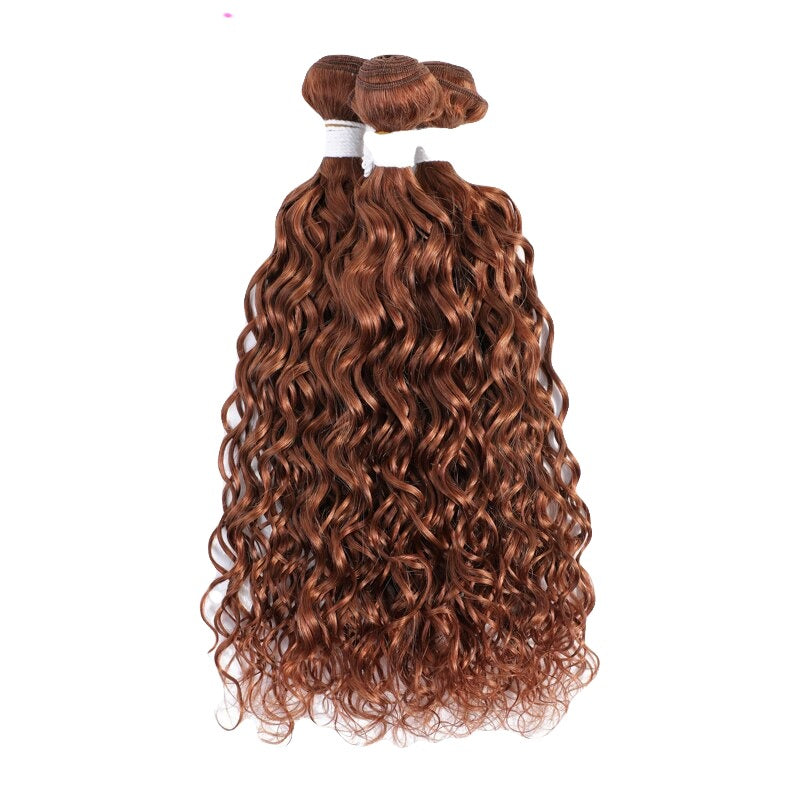 27# Honey Blonde Water Wave Human Hair Bundles