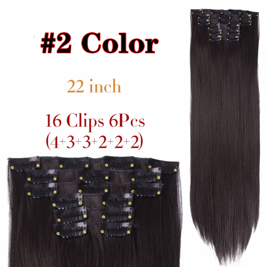 6Pcs/Set 22" Hairpieces