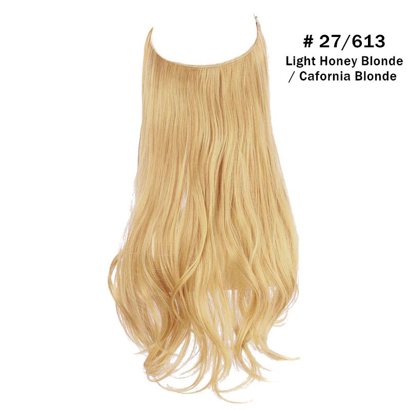 12"14" 16" 18"  Hair Extensions No Clip in Ombre Blonde Black Pink Synthetic