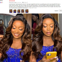 Thumbnail for Pre Plucked 1b/30 Blonde Body Wave  Brazilian Hair Wig