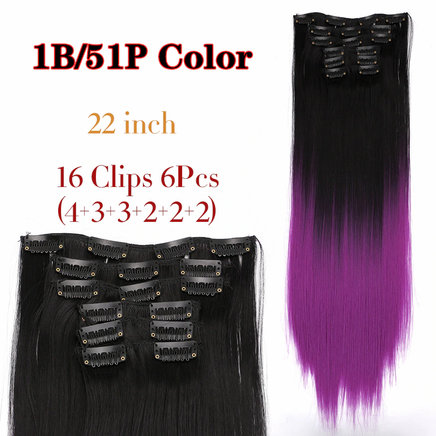 6Pcs/Set 22" Hairpieces