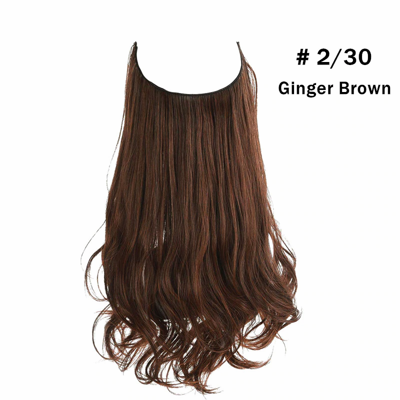 12"14" 16" 18"  Hair Extensions No Clip in Ombre Blonde Black Pink Synthetic