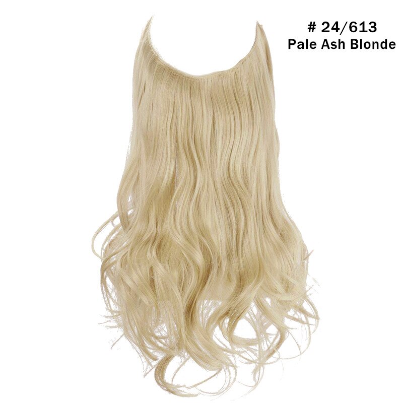 12"14" 16" 18"  Hair Extensions No Clip in Ombre Blonde Black Pink Synthetic