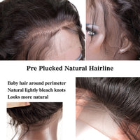 Thumbnail for Brown Highlight Wavy Human Hair Full Lace Wigs