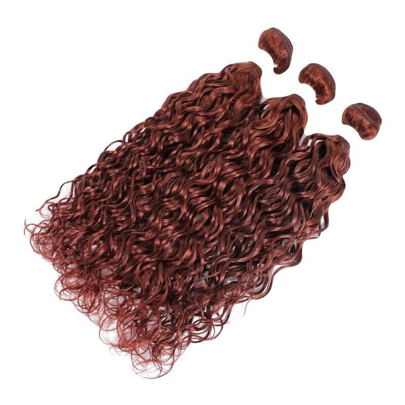 27# Honey Blonde Water Wave Human Hair Bundles