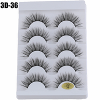 Thumbnail for 5 Pairs 3D Faux Mink Hair  Wispies Fluffies Drama