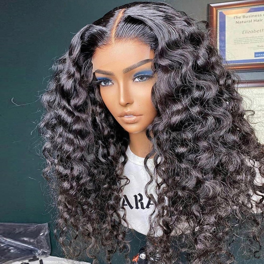 Water Wave Lace Front Wigs  Pre Plucked With Baby