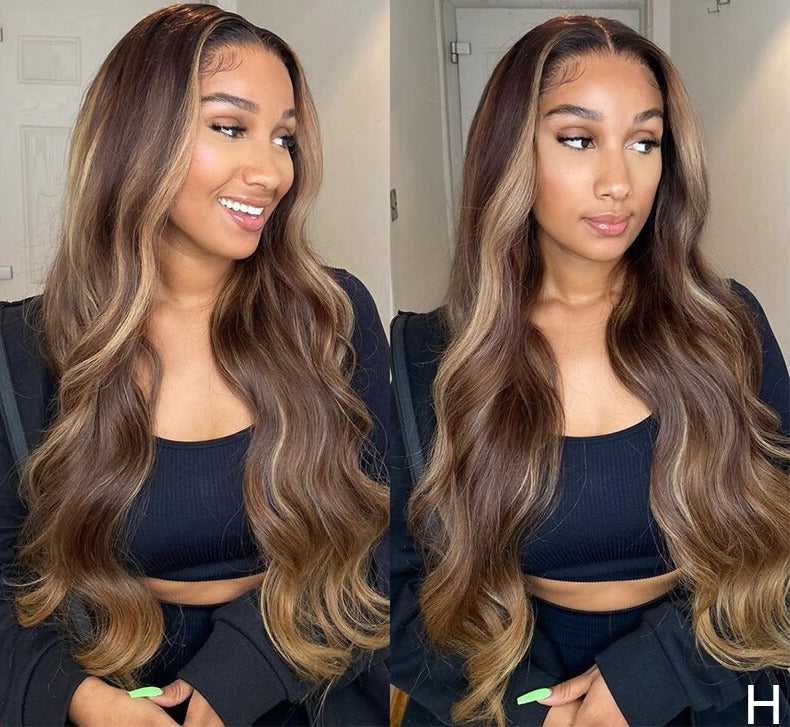 8''-24'' Brazilian  Hair Wig With Baby Hair 180% Density