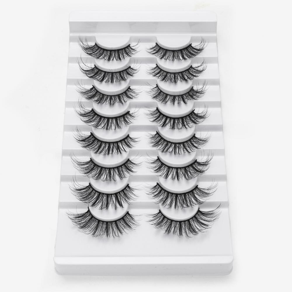 5/8 Pairs 3D Mink Lashes Natural False Eyelashes