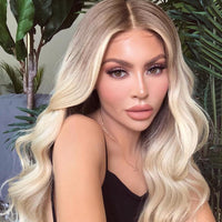 Thumbnail for Ombre Blonde 13x6 Lace Front Wig Pre Plucked Brazilian