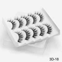 Thumbnail for 5Pairs 3D Mink Lashes False Eyelashes Natural/Thick Long Eye