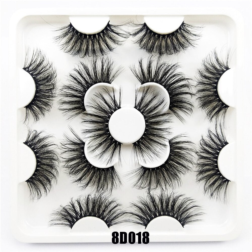 3D Mink False Eyelashes Dramatic Long Wispies