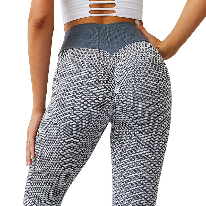 High Waist Leggings Breathable Gym Fitness Push Up