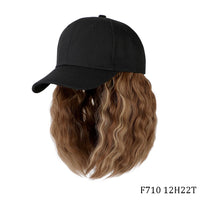 Thumbnail for Short Wavy Baseball  Hat Wigs