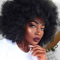 Thumbnail for Afro Curly Human Hair Wigs Brown, Red ,Blonde  Wigs