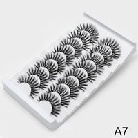 Thumbnail for 5/8 Pairs 3D Mink Lashes Natural False Eyelashes